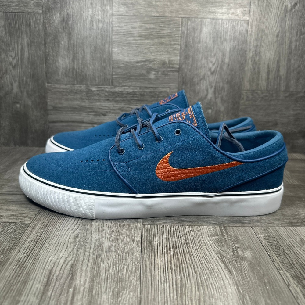 Nike SB Stefan Janoski Women's 9.5 Blue Suede Low Top Skate NEW FD6757-401 - Picture 2 of 8